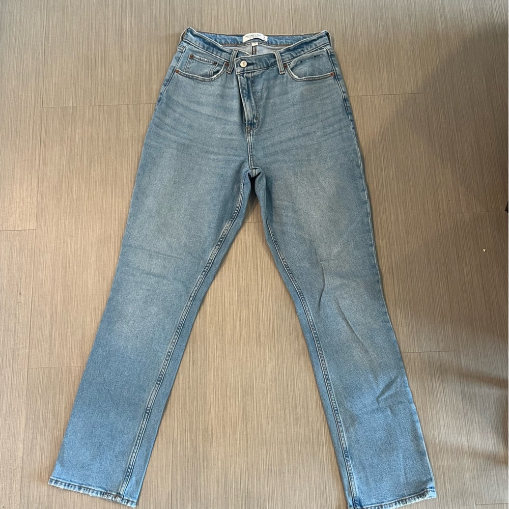 Abercrombie & Fitch CURVE LOVE 29/8R JEANS 90’s Slim Straight Ultra High Rise